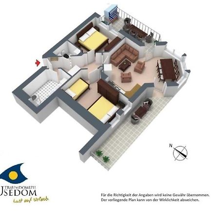 Duenen-Residenz B 05 Lägenhet Heringsdorf  Exteriör bild