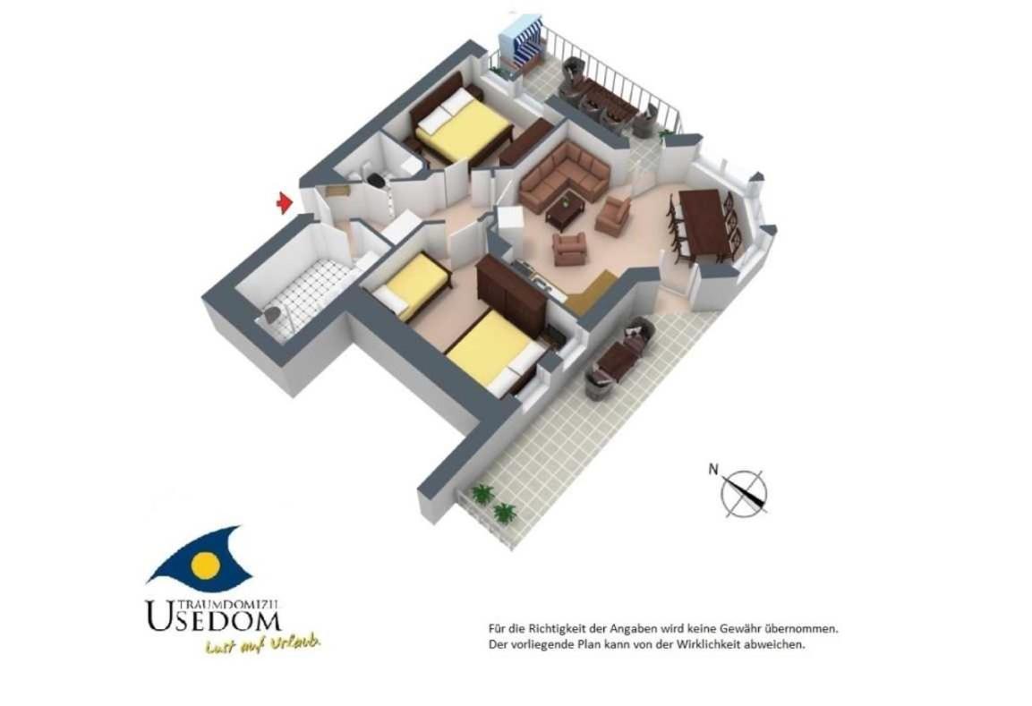Duenen-Residenz B 05 Lägenhet Heringsdorf  Exteriör bild